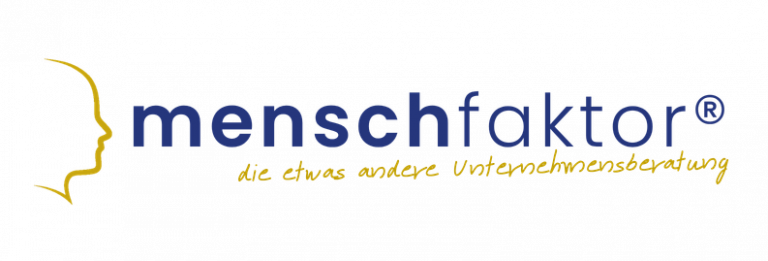 LOGO menschfaktor quer transparent gold und blau
